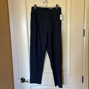 Women's Old Navy L Tall Navy Blue Powersoft Tapered Ankle Pants
